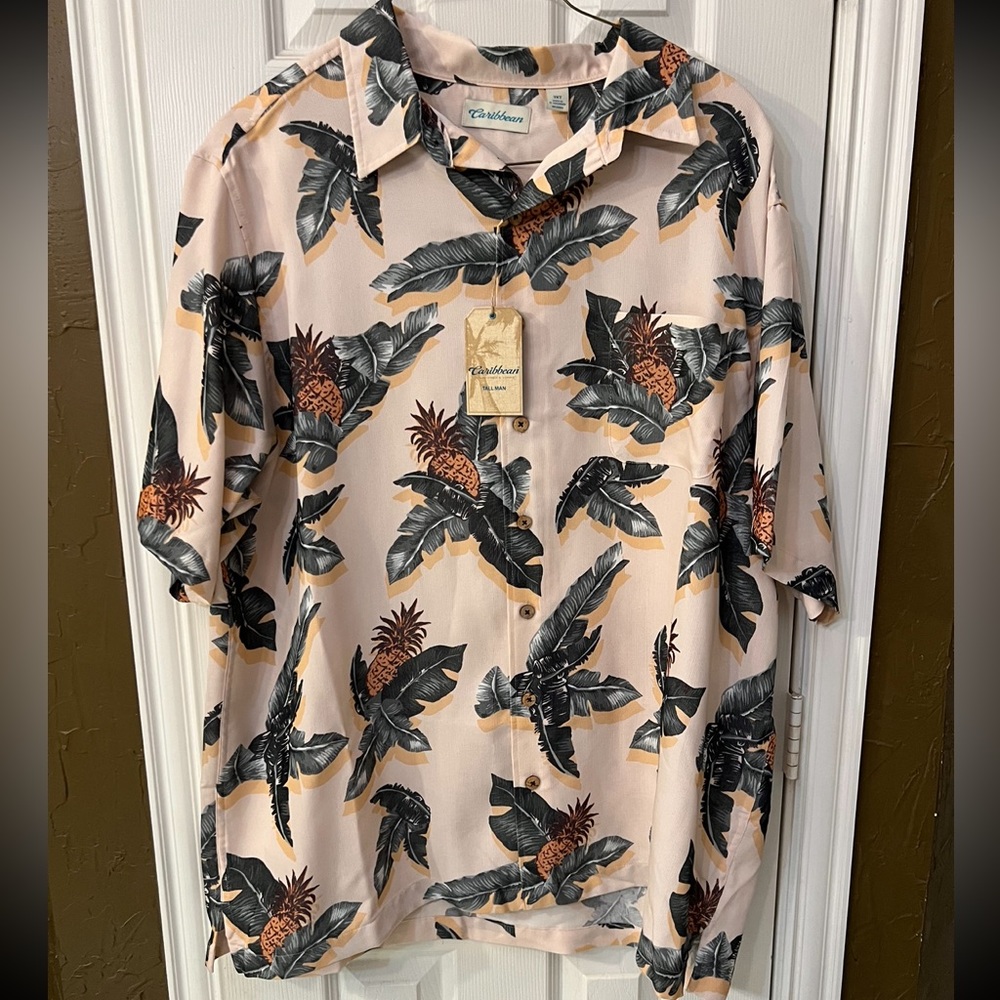 Caribbean Mens 3xt Hawaiian Shirt